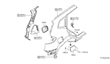 Diagram for 2017 Nissan Rogue Fuel Filler Housing - G8120-4BAMA