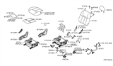 Diagram for Nissan Rogue Seat Cover - 87320-5HK0A