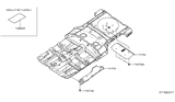 Diagram for 2019 Nissan Rogue Exhaust Heat Shield - 74758-5HA0A