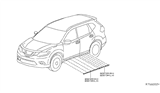 Diagram for 2017 Nissan Rogue Door Moldings - 80876-5HA0A