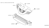 Diagram for 2015 Nissan Rogue Grille - 62310-5HA0B