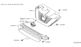 Diagram for 2020 Nissan Rogue Grille - 62310-9TG0A