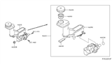 Diagram for 2018 Nissan Rogue Brake Master Cylinder Reservoir - D6010-4BA0A