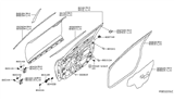 Diagram for 2018 Nissan Rogue Door Hinge - 80400-5HA0A