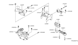 Diagram for 2015 Nissan Rogue Engine Mount Torque Strut - 11350-5HA0A