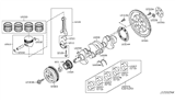 Diagram for 2015 Nissan Rogue Crankshaft - 12201-9HP0C