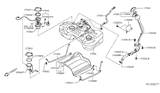 Diagram for 2017 Nissan Rogue Fuel Tank Strap - 17406-JY00A