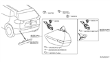 Diagram for 2020 Nissan Rogue Bumper Reflector - 26560-6FV0B