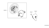 Diagram for 2019 Nissan Rogue Steering Wheel - 48430-9TG6A