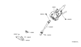 Diagram for Nissan Steering Shaft - 48080-4BA0A
