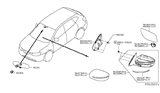 Diagram for 2016 Nissan Rogue Mirror Cover - 96373-4CC5B