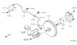 Diagram for 2018 Nissan Rogue Brake Booster Vacuum Hose - 47401-5HA0A