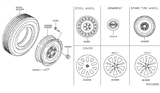 Diagram for 2018 Nissan Rogue Wheel Cover - 40315-4BA0B