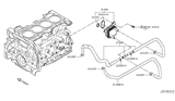 Diagram for 2016 Nissan Rogue Engine Oil Cooler - 21305-3TA0B