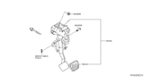 Diagram for 2019 Nissan Rogue Brake Pedal - 46501-4BA0B