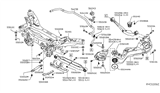 Diagram for Nissan Rogue Rear Crossmember - 55401-5HA0A