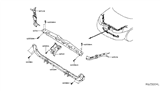 Diagram for 2017 Nissan Rogue Radiator Support - 62530-5HK0A