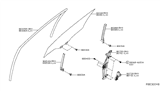 Diagram for 2014 Nissan Rogue Window Regulator - 80721-4BA1A