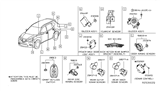 Diagram for 2018 Nissan Rogue Transmitter - 285E3-6FL7B