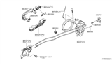 Diagram for 2019 Nissan Versa Door Latch Assembly - 80500-9KZ2A