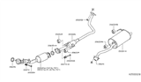 Diagram for Nissan Exhaust Pipe - 200A0-9KZ0A
