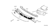 Diagram for 2015 Nissan Versa Weather Strip - 66830-1HB2A