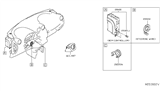 Diagram for 2012 Nissan Versa Body Control Module - 284B1-3AN1A