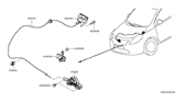 Diagram for Nissan Versa Hood Latch - 65601-3BB0A