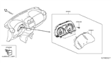 Diagram for 2013 Nissan Versa Speedometer - 24810-9KF0A