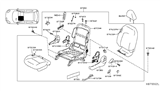 Diagram for 2018 Nissan Versa Note Seat Cushion - 87361-9KN0A