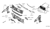 Diagram for Nissan Versa Dash Panels - G6240-3ANMA