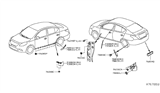 Diagram for 2015 Nissan Versa Weather Strip - 76842-3BA0A