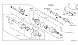 Diagram for 2016 Nissan Versa CV Joint - 39211-EL10B