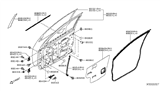 Diagram for 2013 Nissan Versa Door Seal - 80831-3AW1A