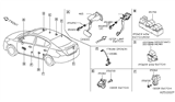 Diagram for Nissan Versa Door Jamb Switch - 25360-1HA1B