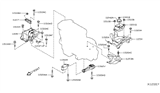 Diagram for 2015 Nissan Versa Note Motor And Transmission Mount - 11254-1HA0A