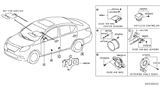 Diagram for 2015 Nissan Versa Air Bag Sensor - K8820-9KE0A