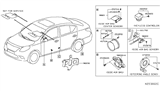 Diagram for 2012 Nissan Versa Air Bag Sensor - K8820-3AA1A