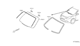 Diagram for 2013 Nissan Versa Windshield - 72700-3AN0A