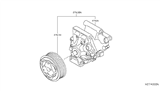 Diagram for 2015 Nissan Versa Note A/C Compressor - 92600-1HC1B