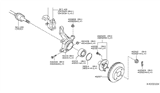 Diagram for 2013 Nissan Versa Steering Knuckle - 40014-1HA0A