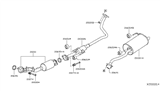 Diagram for 2014 Nissan Versa Note Exhaust Pipe - 20010-3AN6A