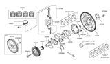 Diagram for 2012 Nissan Versa Piston Ring Set - 12033-3HC2A