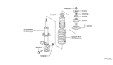 Diagram for Nissan Versa Coil Spring Insulator - 54320-1HJ0A