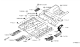 Diagram for 2018 Nissan Murano Body Mount Hole Plug - 01658-00683