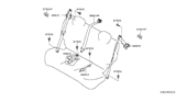 Diagram for 2014 Nissan Versa Seat Belt - 88844-3AN9B