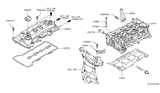 Diagram for Nissan Versa Note Valve Cover Gasket - 13270-3HC0A