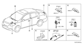 Diagram for 2014 Nissan Versa Antenna - 285E7-3AA0A