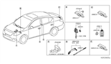 Diagram for 2017 Nissan Versa Antenna - 285E7-3AA0A