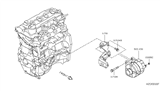 Diagram for Nissan Alternator Bracket - 11710-ED50C